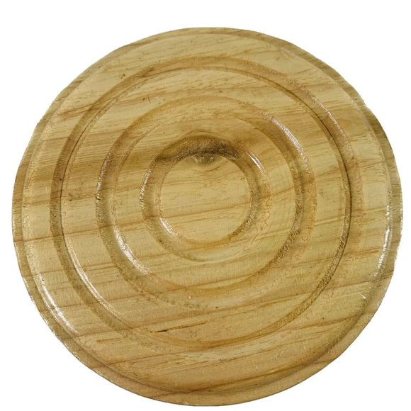 Vintage Kamenstein Wood Swirl Drink Coaster Set 4 Pc Stand Up Caddy Holder - Picture 7 of 10